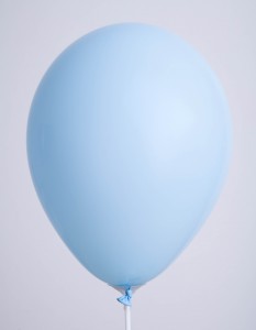 Opaque Sky Blue Decorative balloons 5 